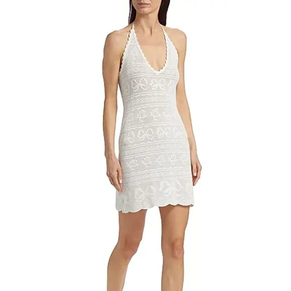 LoveShackFancy | Laurelin Lace Halter Minidress |S | NWT - Picture 1 of 6
